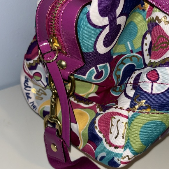 Y2K Coach Poppy Pop C Travel Weekender Bag - Picture 10 of 11